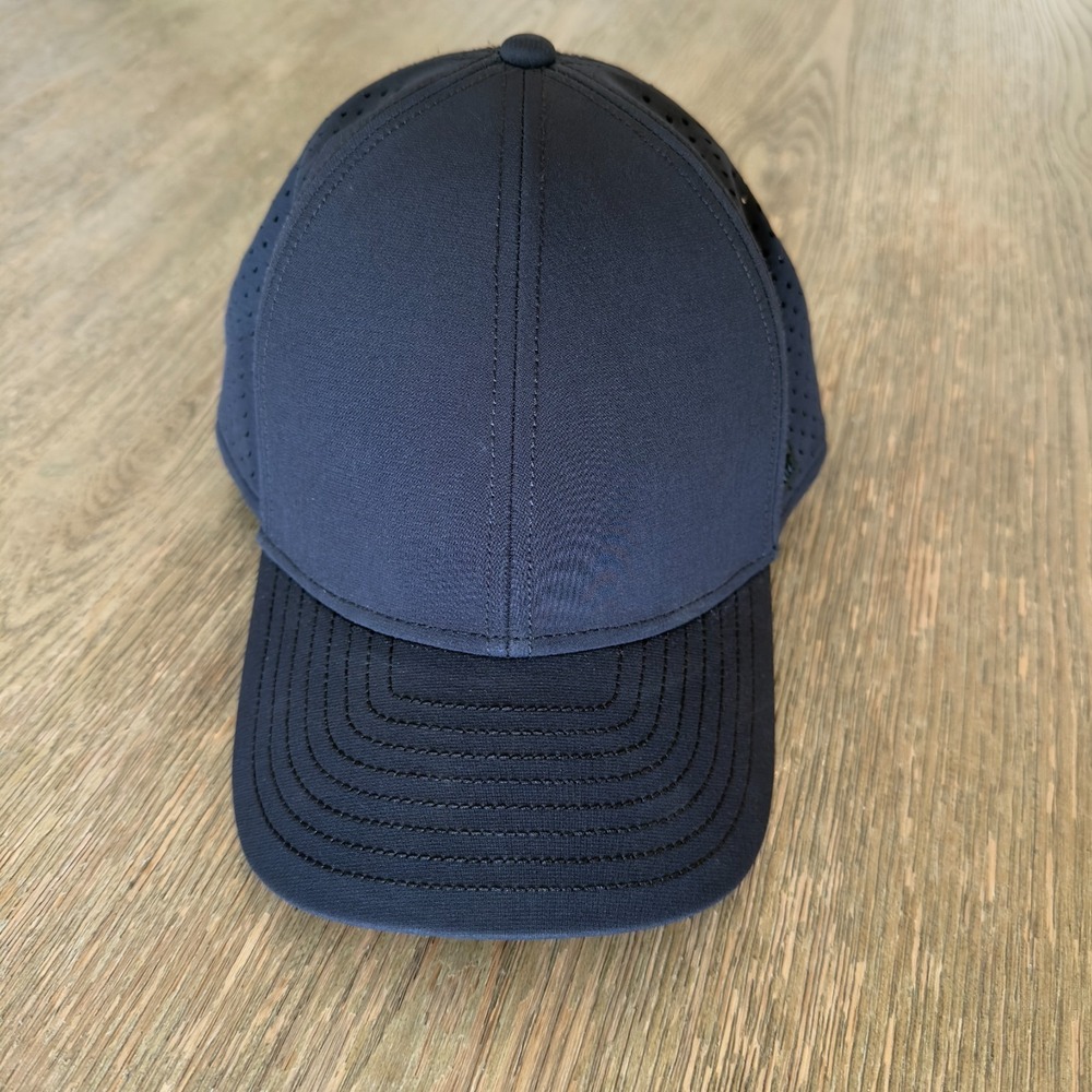 Melin A-Game Hydro Hat-Black Snapback-Hidden Pocket-Camo Interior-Mesh Back Cap